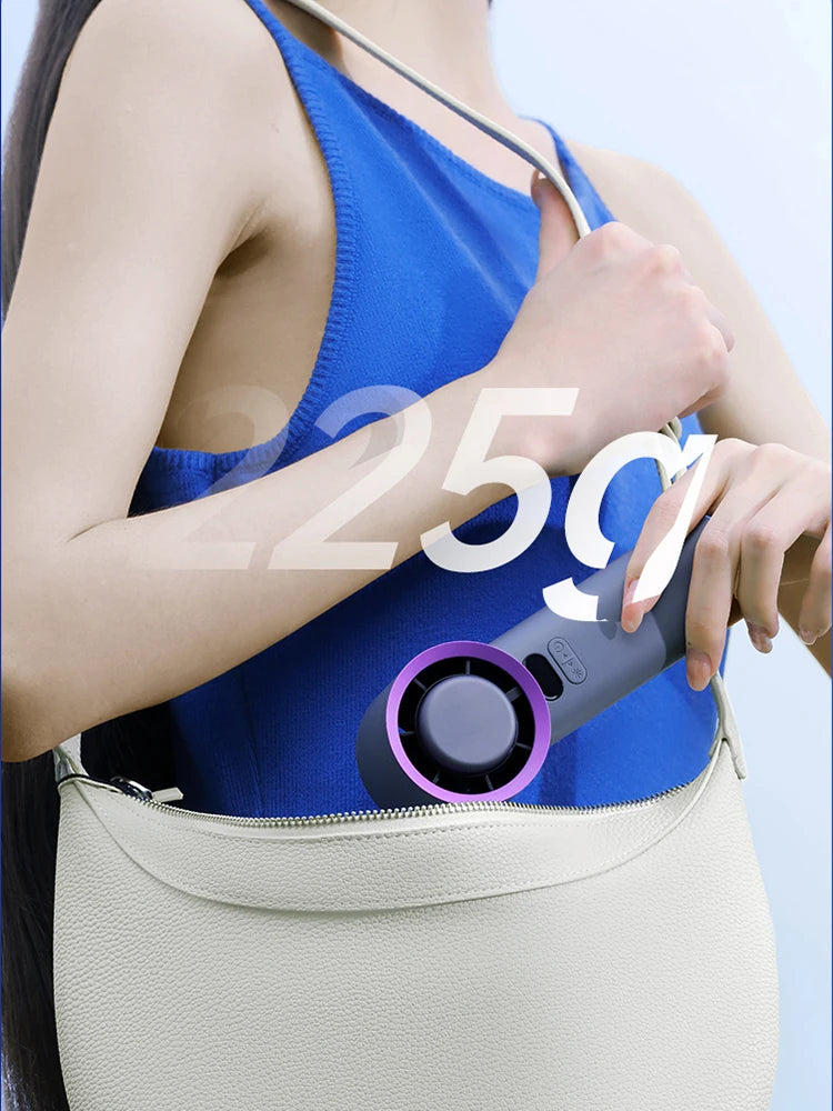 KINSCOTER Portable Turbo Fan – 100-Speed Mini Handheld Fan, Battery Operated, Personal Electric Eyelash Fan