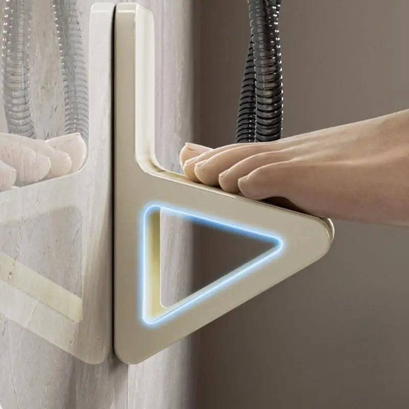 Wall-Mounted Shower Foot Rest – Non-Slip ABS Leg Shaving Step with Foot Pedal, Non-Perforated Design