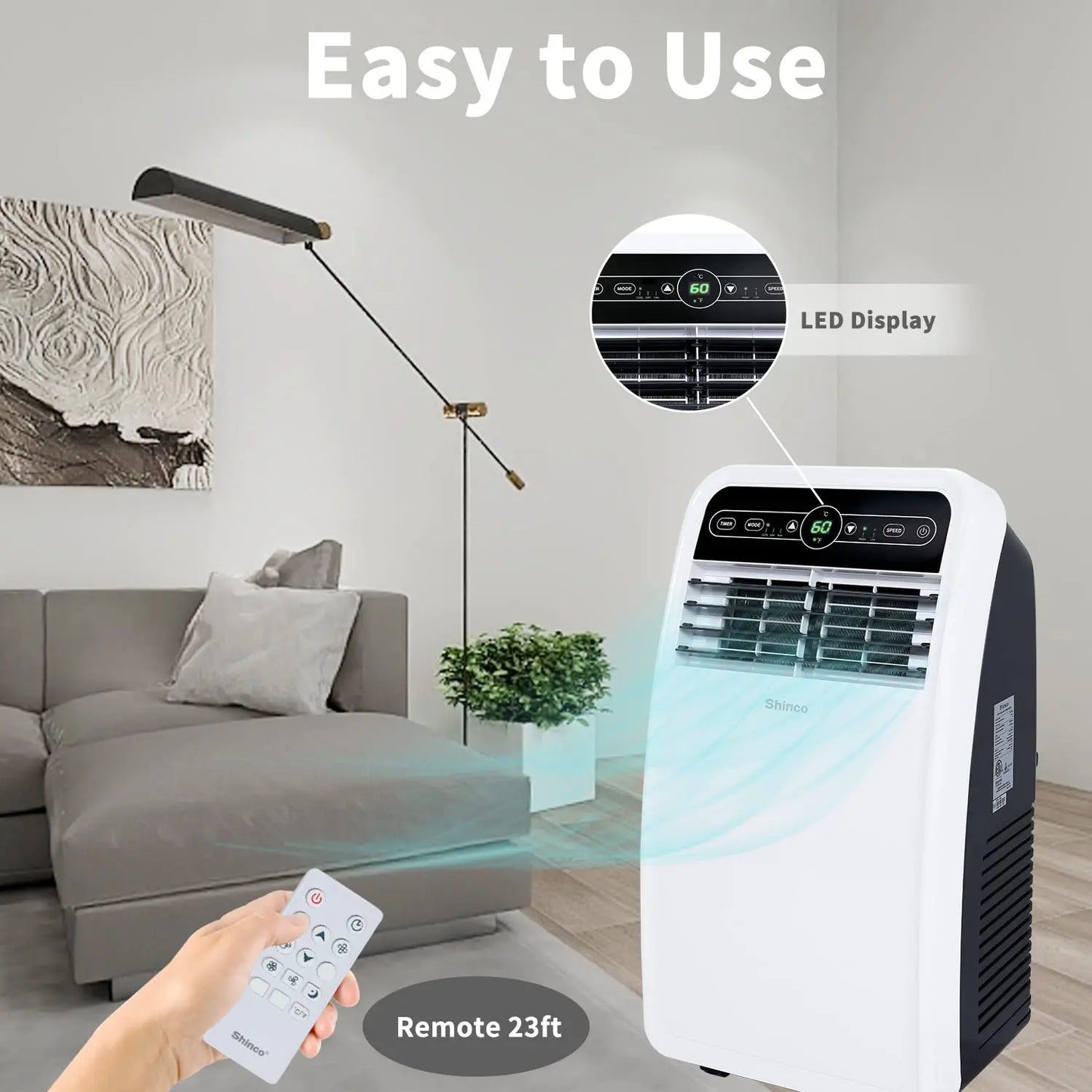 Shinco 8,000 BTU Portable Air Conditioner – Stay Cool, Anywhere