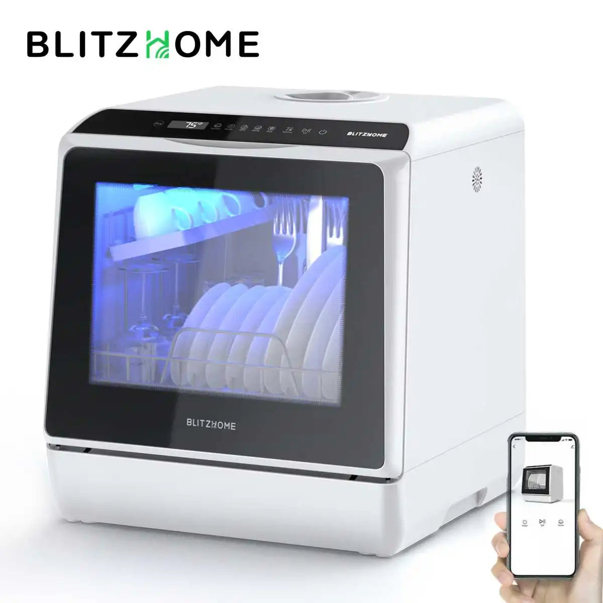 Portable Countertop Dishwasher with APP Control Intelligence