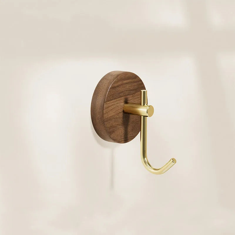Self-Adhesive Wooden Wall Hooks – Modern Natural Wood Hangers for Coats, Hats, Towels & More