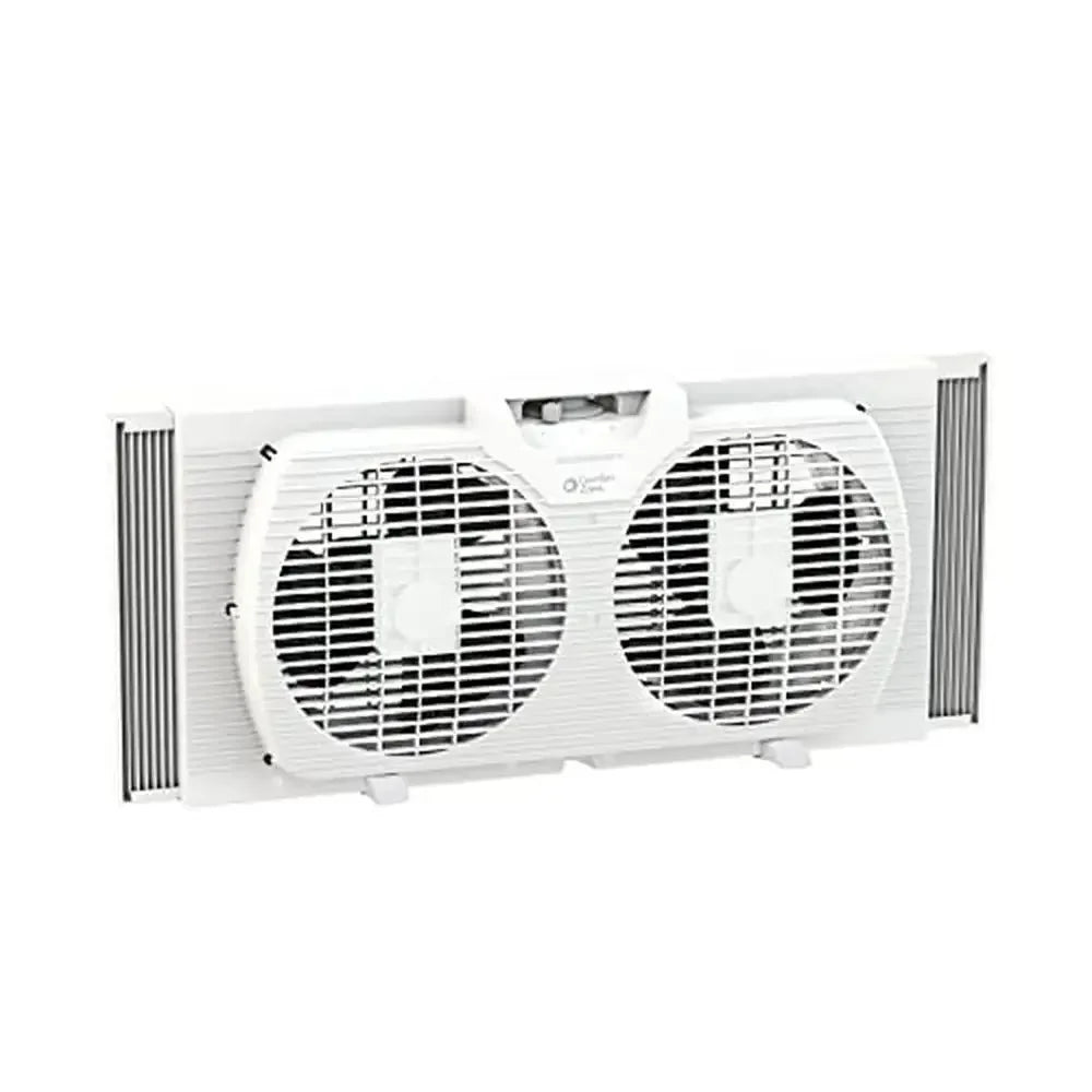 Twin Window Fan with Reversible Airflow Control – 2-Speed Exhaust & Intake Function