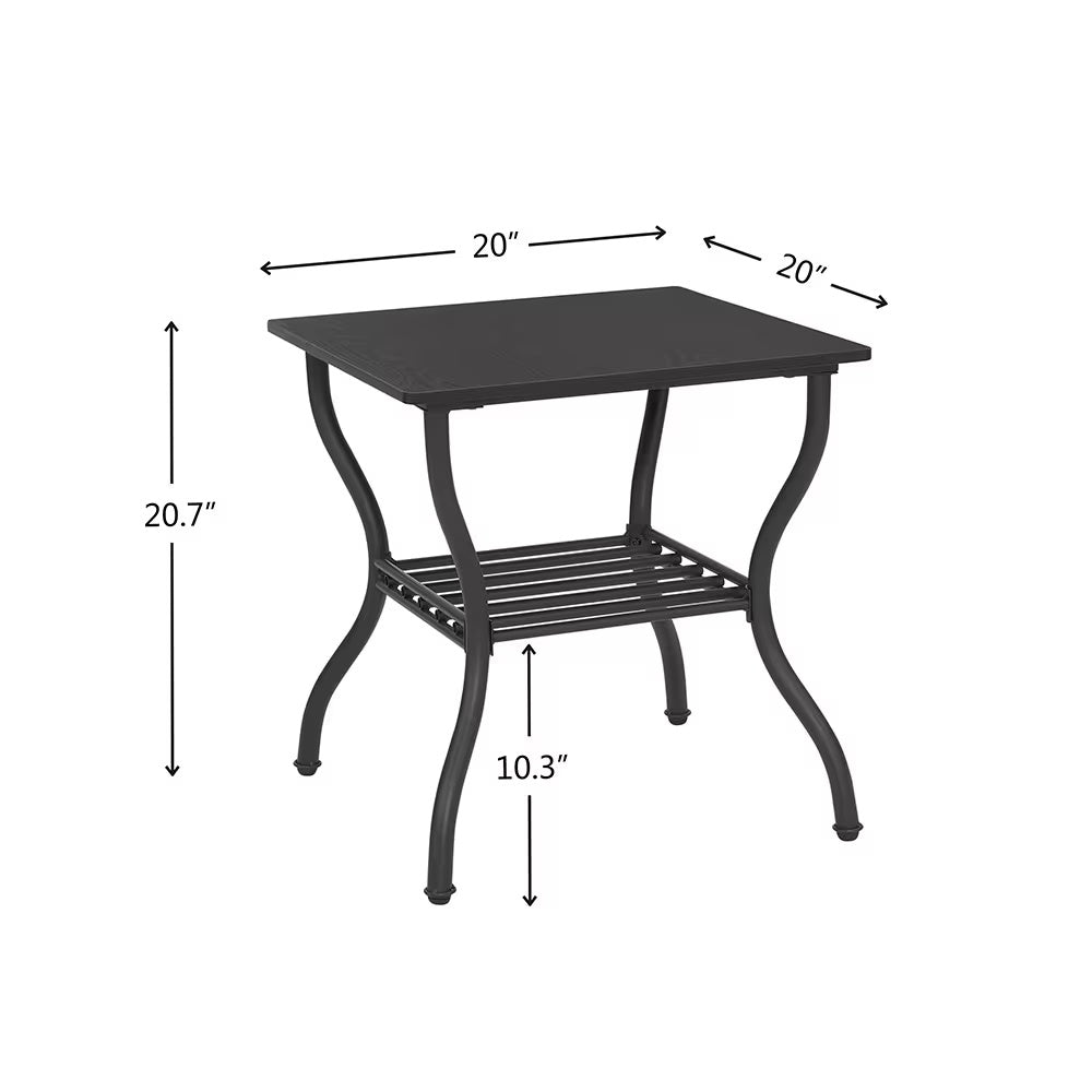 Contemporary 3-Piece Coffee Table Set – Rectangular Center Table with Matching Side Tables
