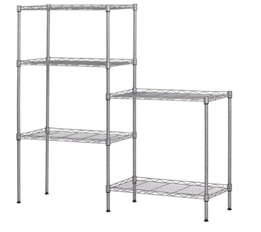 Adjustable 5-Tier Carbon Steel Storage Rack