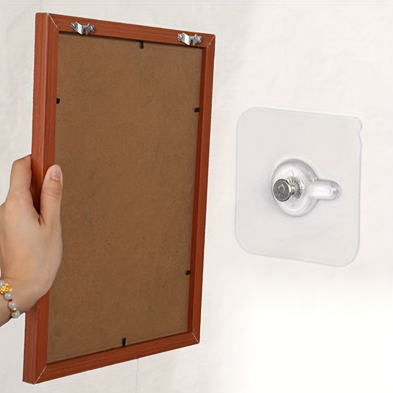 Ultra-Strong Adhesive Wall Hooks (10PCS) – No Drilling, No Damage, Sleek & Durable Design
