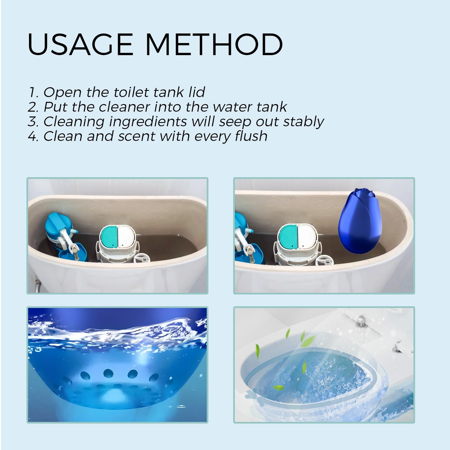 Automatic Toilet Cleaner Bottle – Long-Lasting, Deodorizing & Easy to Use