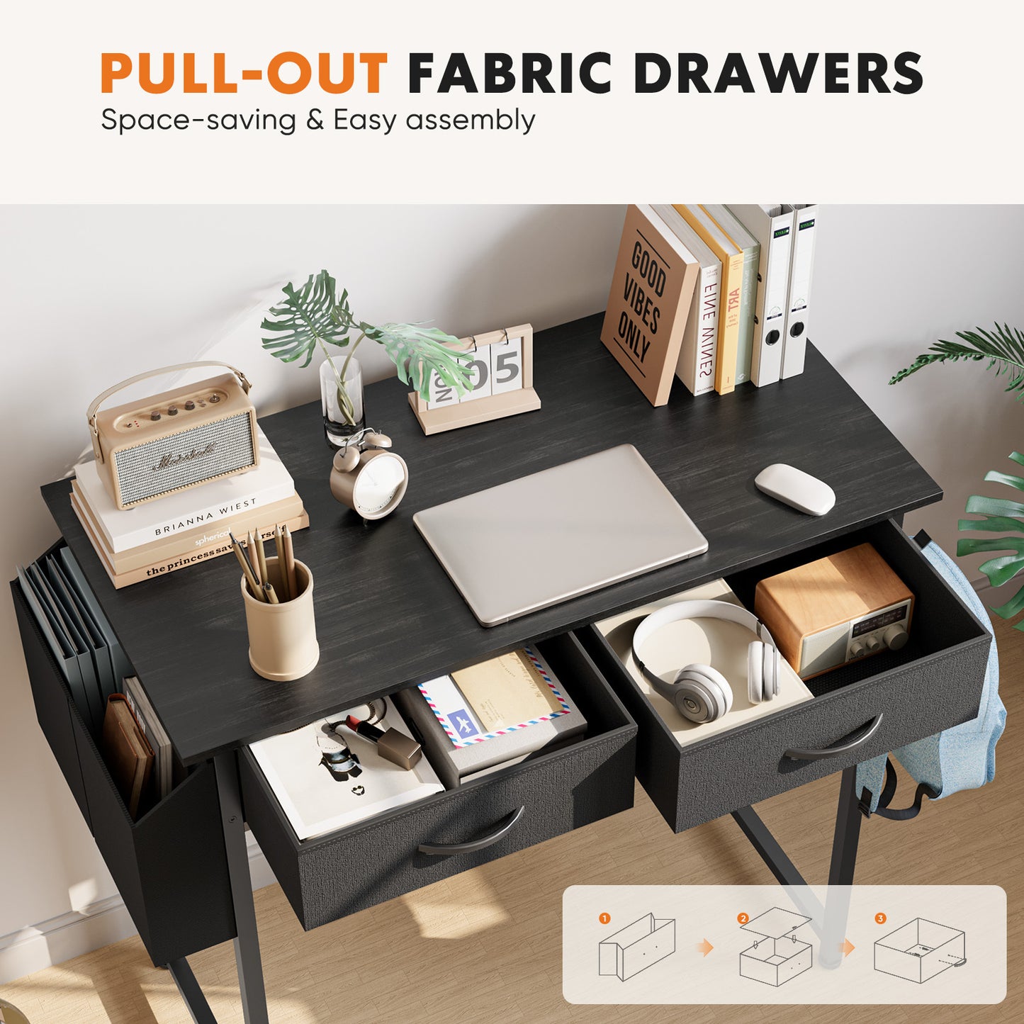 Compact Computer Desk – Small Writing Desk for Home Office, Bedroom, or Study, Ideal for Learning & Workspaces