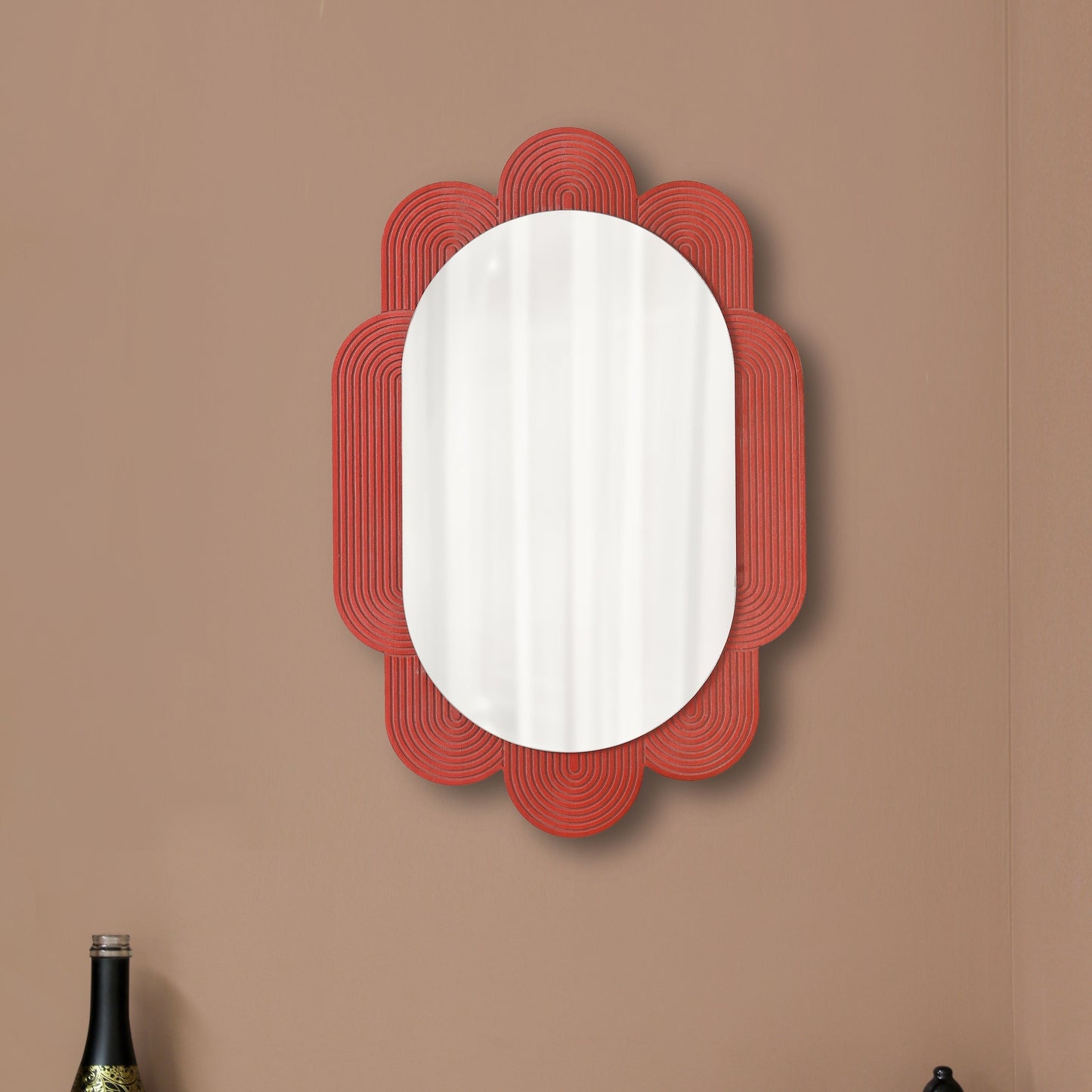 No-Drill Wall-Mounted Makeup Mirror – Bathroom & Dormitory Vanity Mirror for Washbasin or Sink Area
