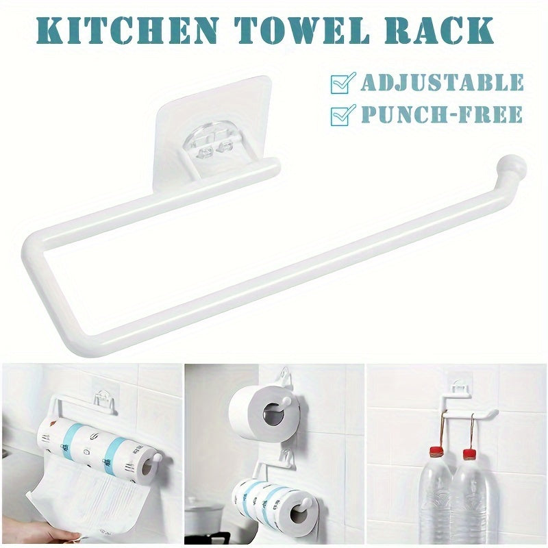 No-Drill, Space-Saving Organizer For Paper Towels, Plastic Wrap, And More