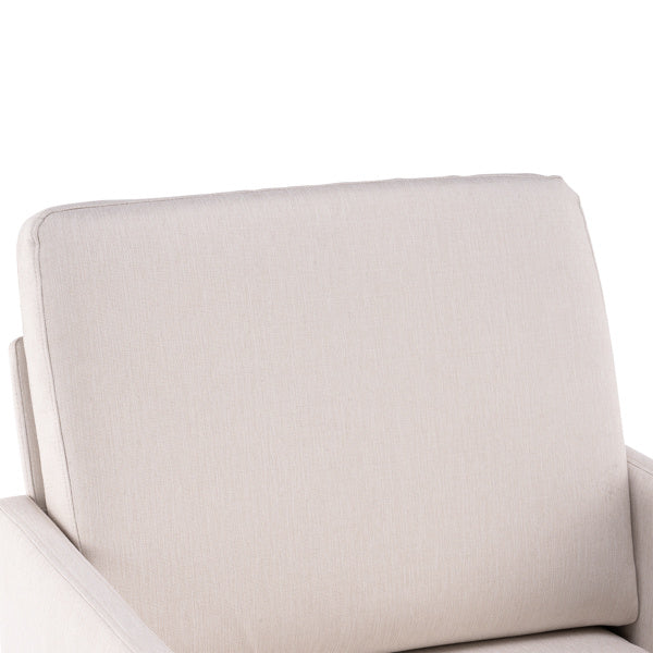Modern Linen Lounge Chair – Compact, Comfortable, and Stylish (Off White)