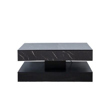 Modern LED Coffee Table – Sleek Living Room Centerpiece with Built-In Lights, Large Contemporary Furniture - Black or White