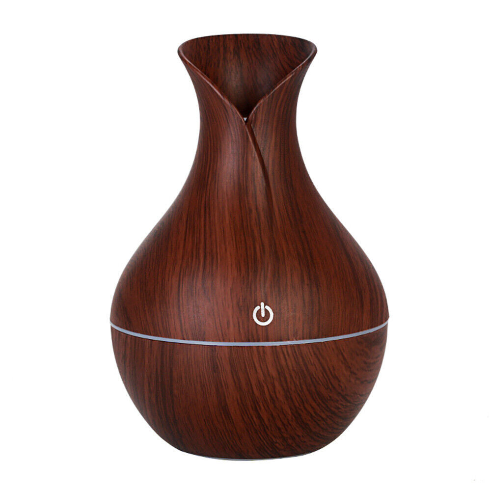 LED Ultrasonic Essential Oil Diffuser & Humidifier – Aromatherapy Air Purifier with Vase Design, Candle Holder & Smoke Fountain Effect for Home, Yoga, and Living Room Décor