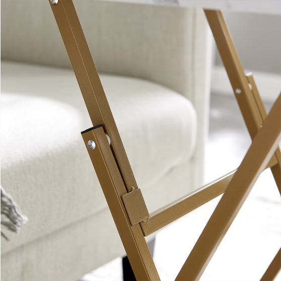 2 Pcs Folding TV Tray Table Set - Black or White