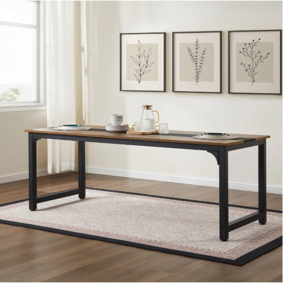 Modern Computer Desk – Rustic Black Finish