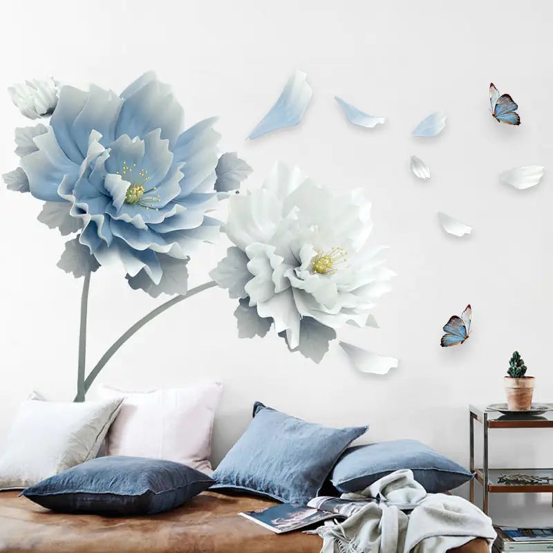 Extra-Large Flower Wall Sticker – Simple, Elegant, and Easy to Apply