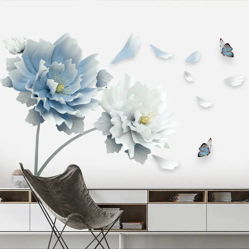 Extra-Large Flower Wall Sticker – Simple, Elegant, and Easy to Apply