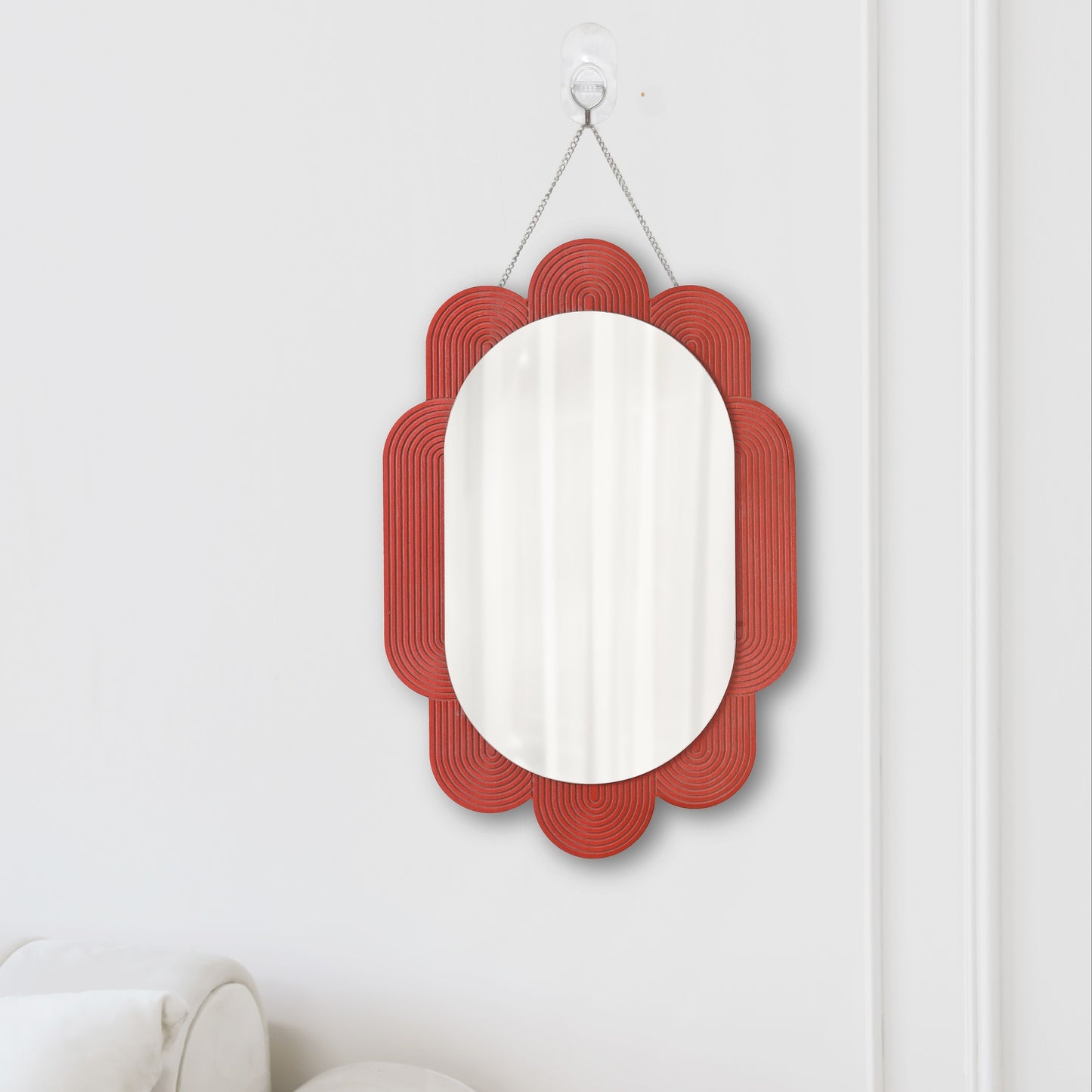 No-Drill Wall-Mounted Makeup Mirror – Bathroom & Dormitory Vanity Mirror for Washbasin or Sink Area