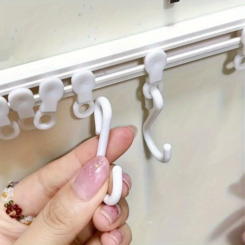 No-Drill Sliding Kitchen Storage Rack – Adhesive Organizer with Utility Hooks for Easy Installation