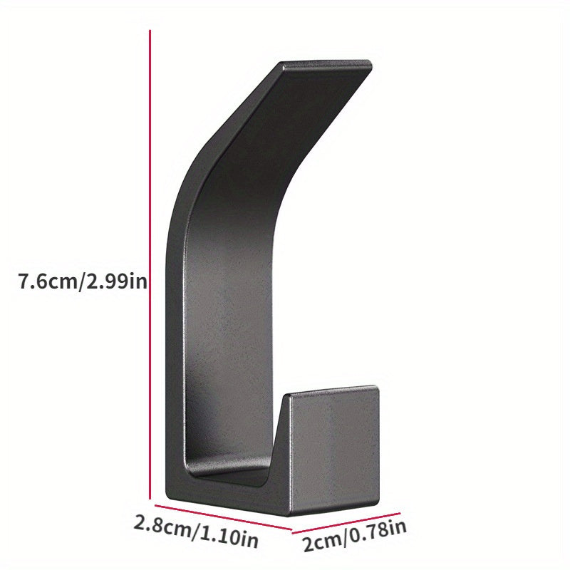 5-Piece No-Drill Wall Hook Set – Strong Adhesive Hooks for Bedroom, Kitchen & Bathroom – Durable ABS Plastic