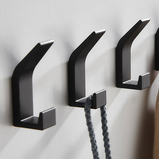 5-Piece No-Drill Wall Hook Set – Strong Adhesive Hooks for Bedroom, Kitchen & Bathroom – Durable ABS Plastic
