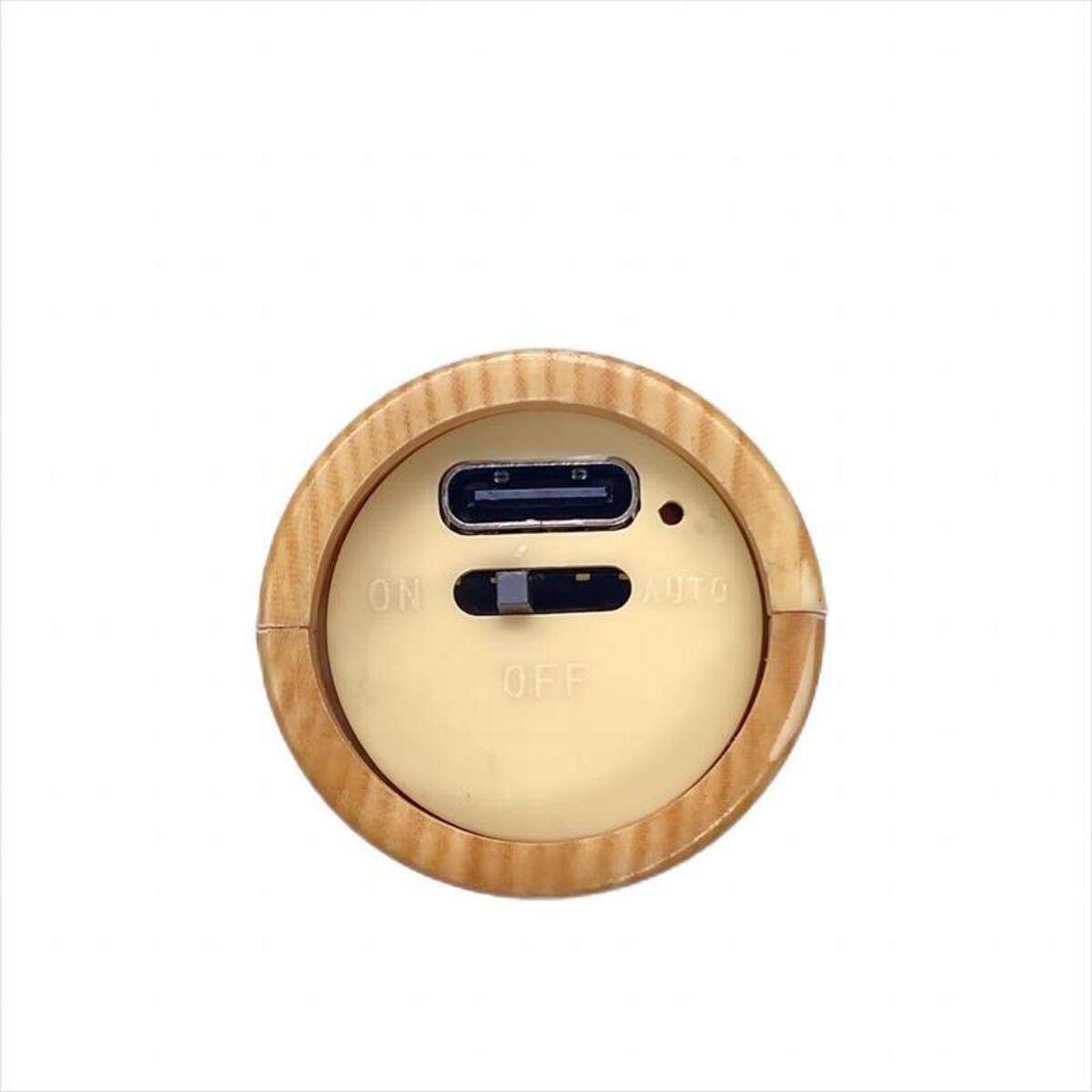 Magnetic Wooden LED Wall Sconce - Rechargeable Motion Sensor Night Light