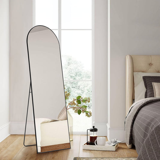 Floor Standing Mirror with Stand – Thin Aluminum Alloy Frame