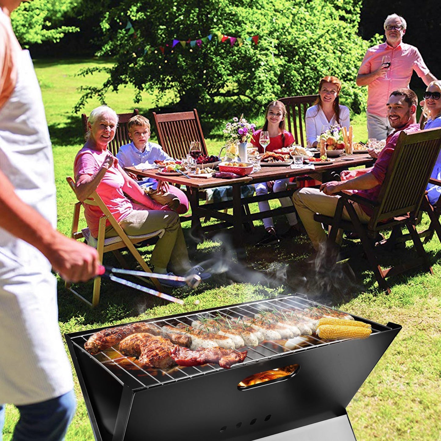 Portable BBQ Grill Foldable Charcoal Grill