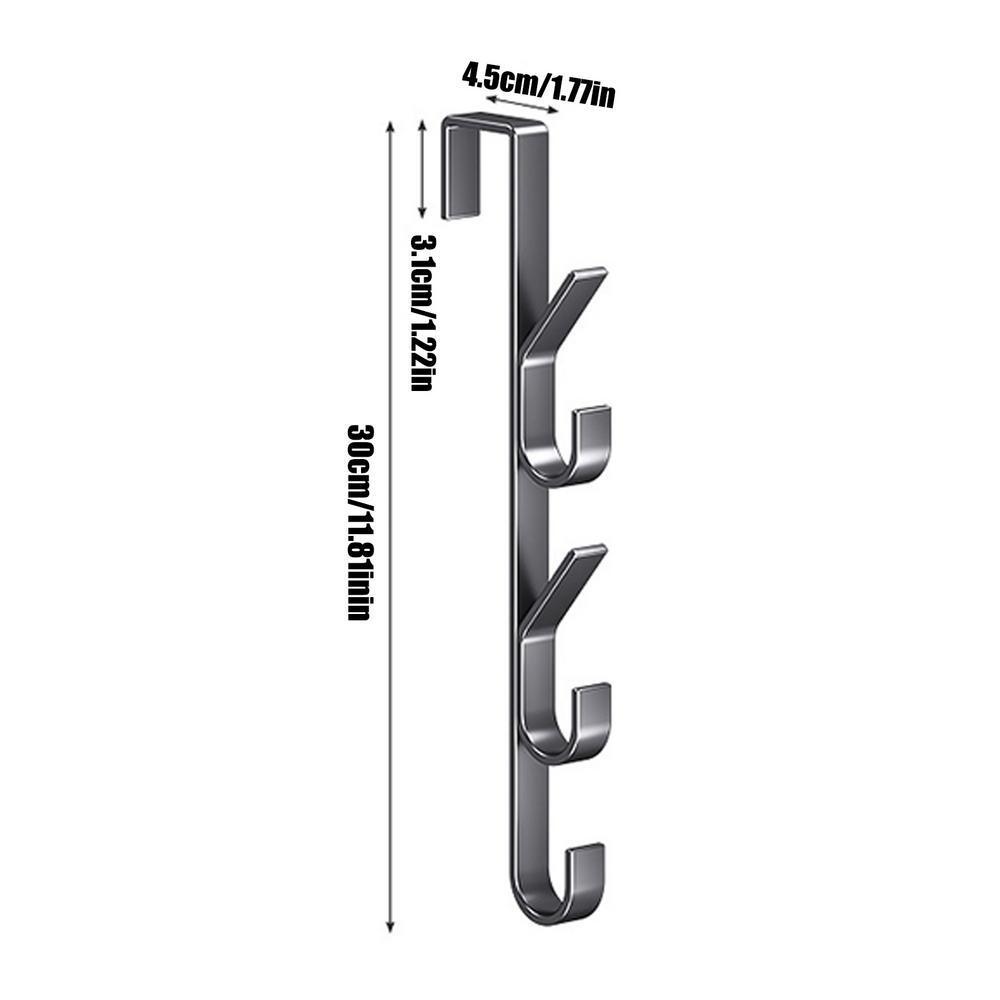 Over-the-Door Clothes Hanger – Heavy-Duty Carbon Steel Hooks for Hanging, Versatile Storage Organizer for Home & Closet