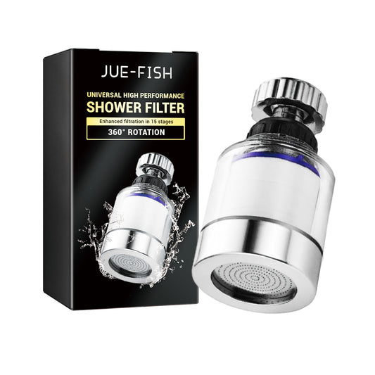 360° Rotating Faucet Water Filter – Purifier for Kitchen & Bathroom Sinks, Removes Heavy Metals & Hard Water