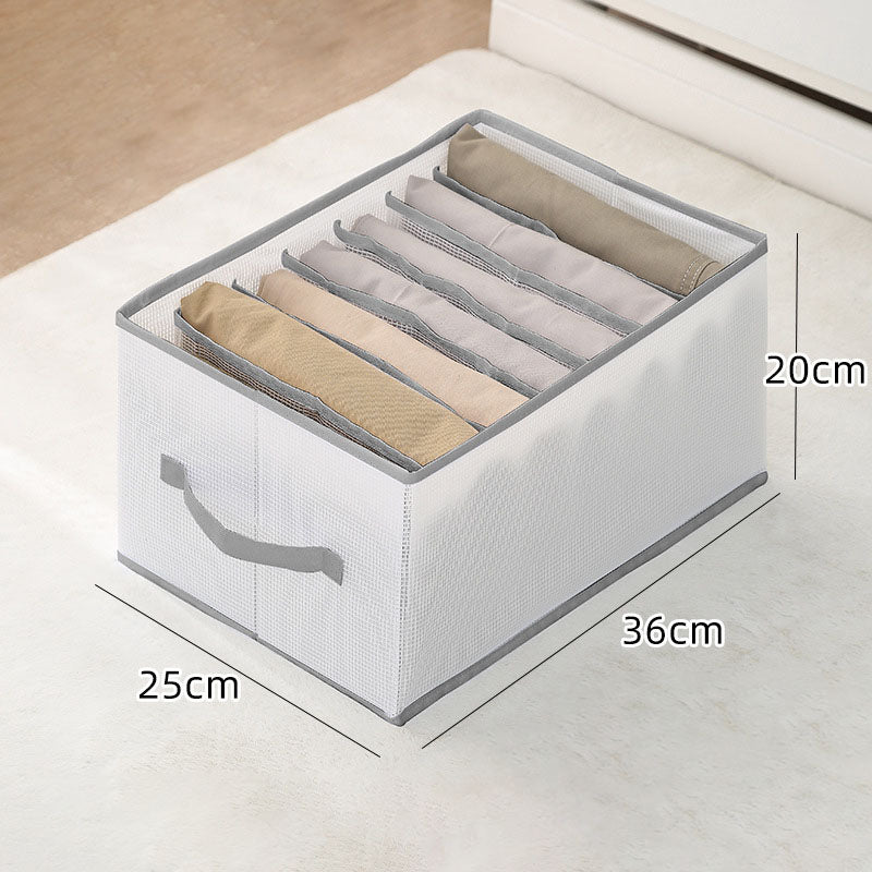 Clothes Storage Box Foldable Portable Clothing Drawer Compartment Box Household Wardrobe Divider Bag Organizer