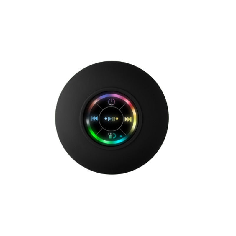 Waterproof Bluetooth Speaker with LED Light – Large Suction Cup, Portable & Shower-Ready for Bathroom or Outdoor Use