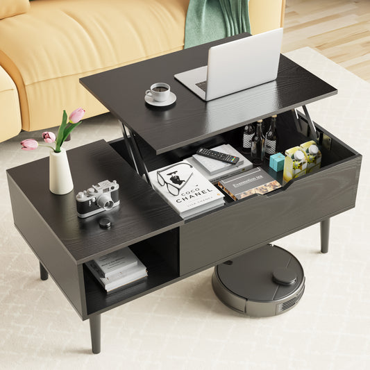 Modern Coffee Table for Living Room – Stylish and Functional Centerpiece - Black or Wood