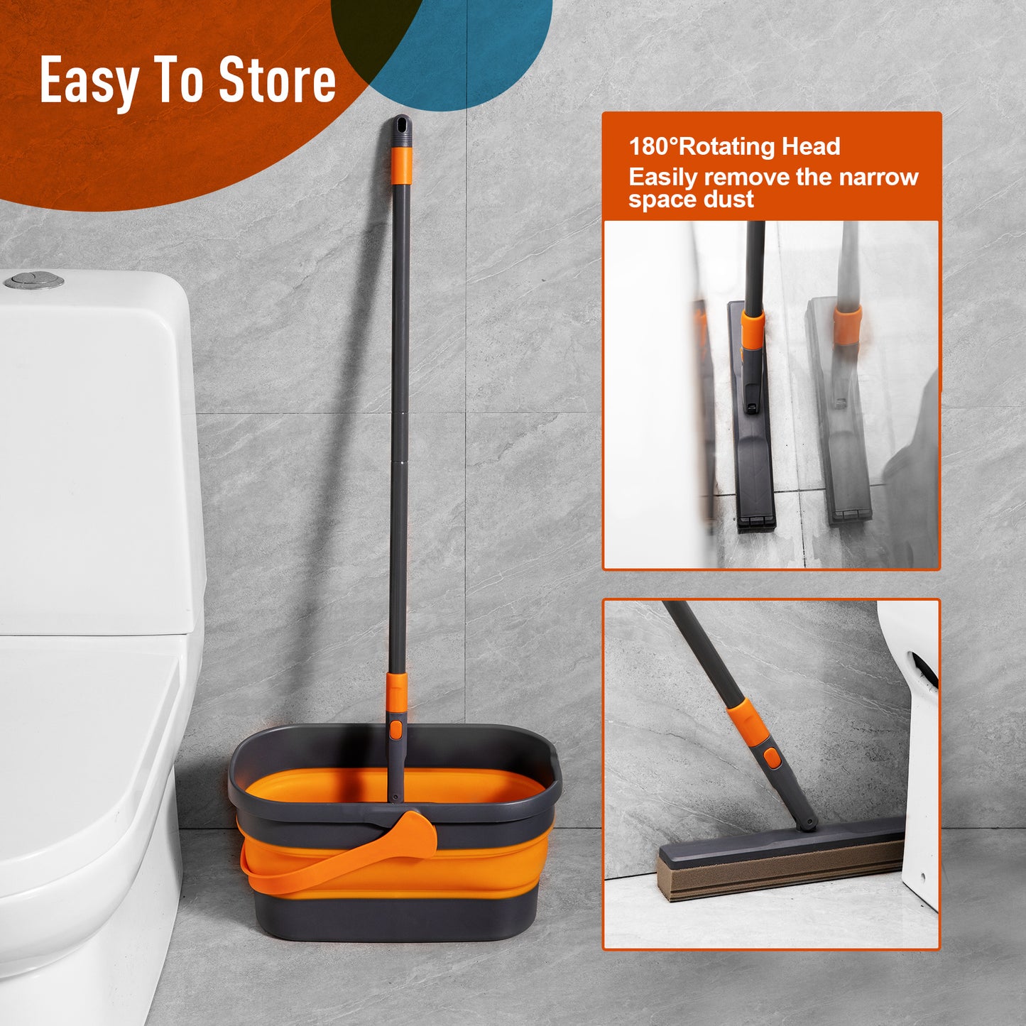 Collapsible Mop & Bucket
