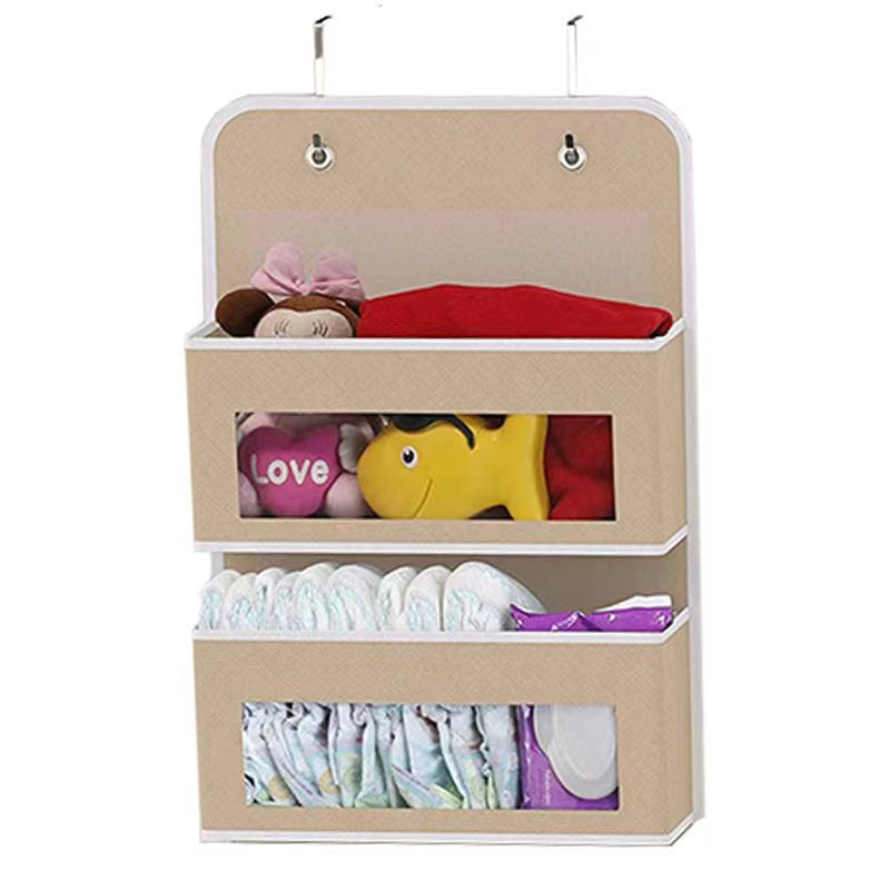5-Shelf Hanging Storage Organizer – Anti-Tilt Design with 5 Large Pockets, Ideal for Bedroom, Bathroom, or Living Room (Over-the-Door Use)