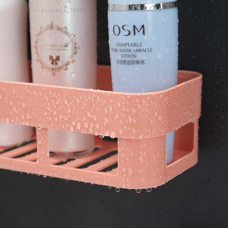 Bathroom Storage Rack – No-Drill Suction Cup Organizer with Tripod Design
