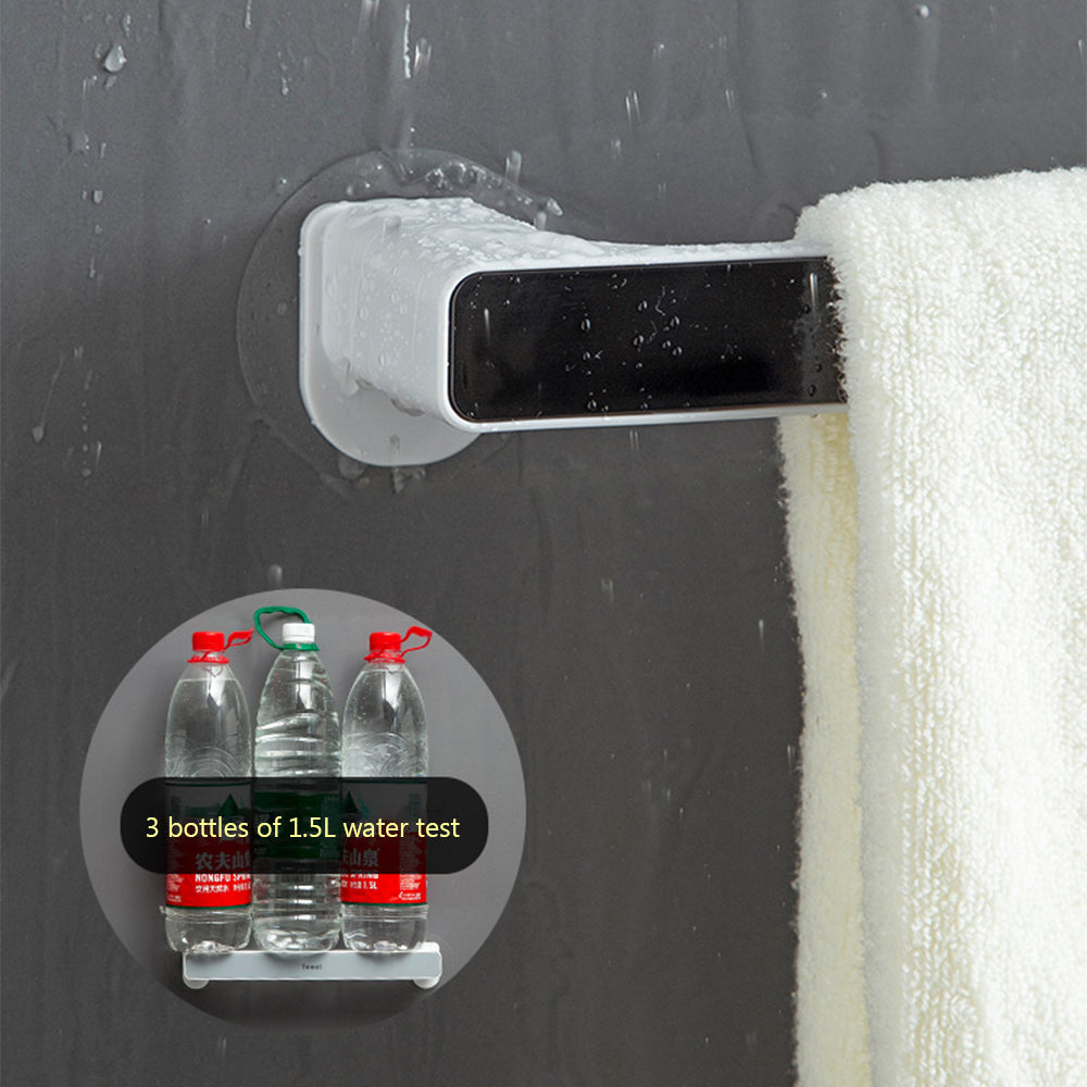 Nordic Towel Rack – No-Drill Suction Cup Bathroom Towel Bar, Minimalist & Space-Saving Design