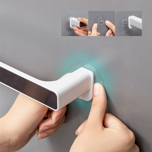 Nordic Towel Rack – No-Drill Suction Cup Bathroom Towel Bar, Minimalist & Space-Saving Design