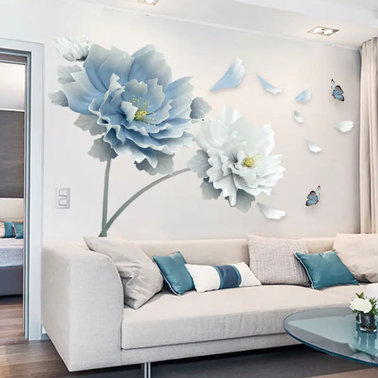 Extra-Large Flower Wall Sticker – Simple, Elegant, and Easy to Apply