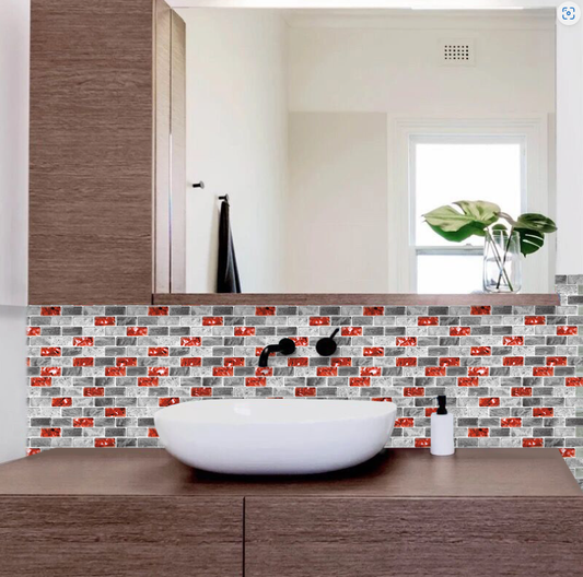 3D Peel-And-Stick Mosaic Magic Wall Sticker (One Piece)