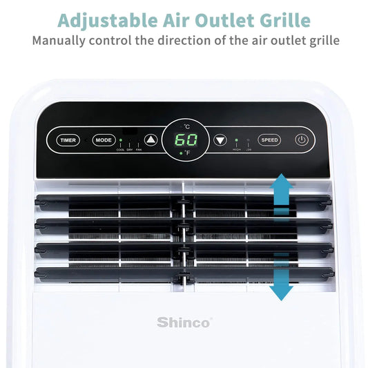 Shinco 8,000 BTU Portable Air Conditioner – Stay Cool, Anywhere