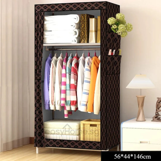 Minimalist Foldable Plastic Wardrobe – Affordable Bedroom Storage Cabinet & Closet Organizer