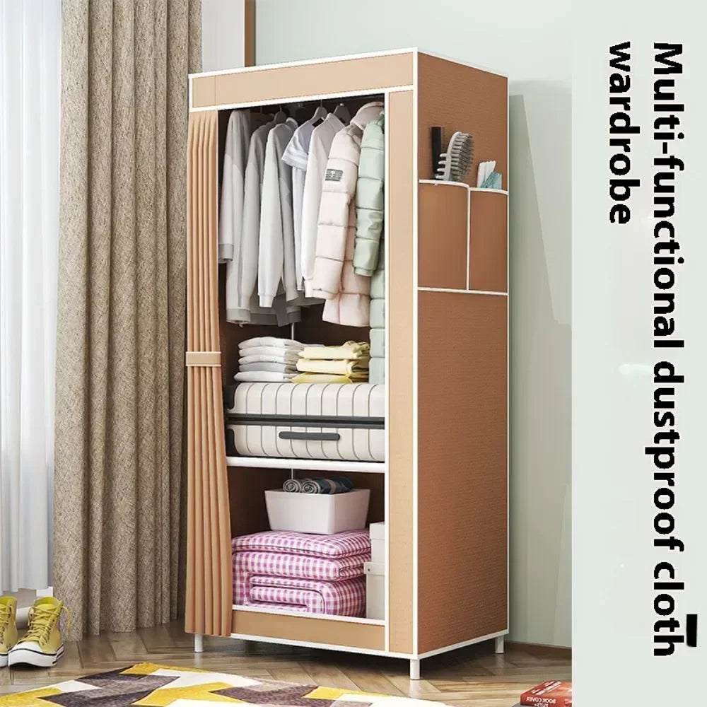 Minimalist Foldable Plastic Wardrobe – Affordable Bedroom Storage Cabinet & Closet Organizer