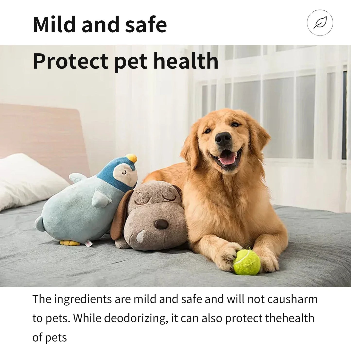 Natural Pet Deodorant Spray – Eliminates Odors, Urine Smell & Freshens Instantly