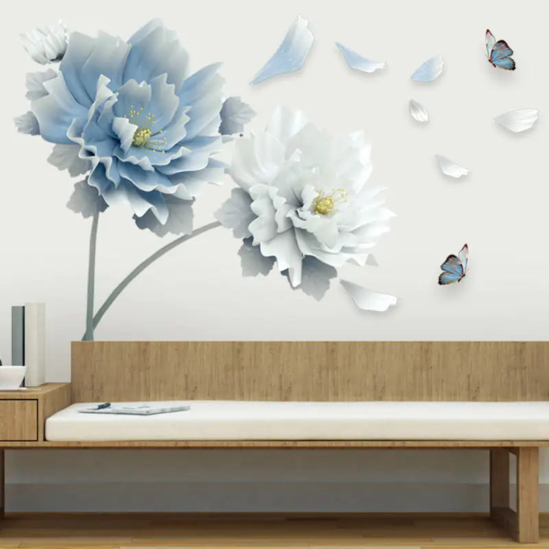 Extra-Large Flower Wall Sticker – Simple, Elegant, and Easy to Apply