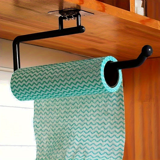 No-Drill, Space-Saving Organizer For Paper Towels, Plastic Wrap, And More