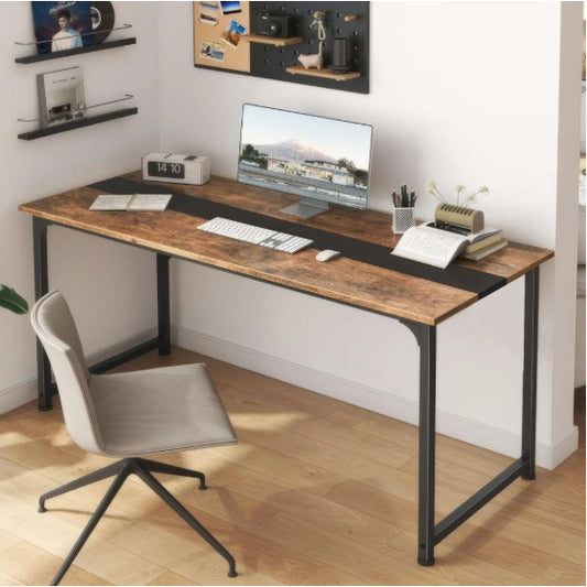 Modern Computer Desk – Rustic Black Finish