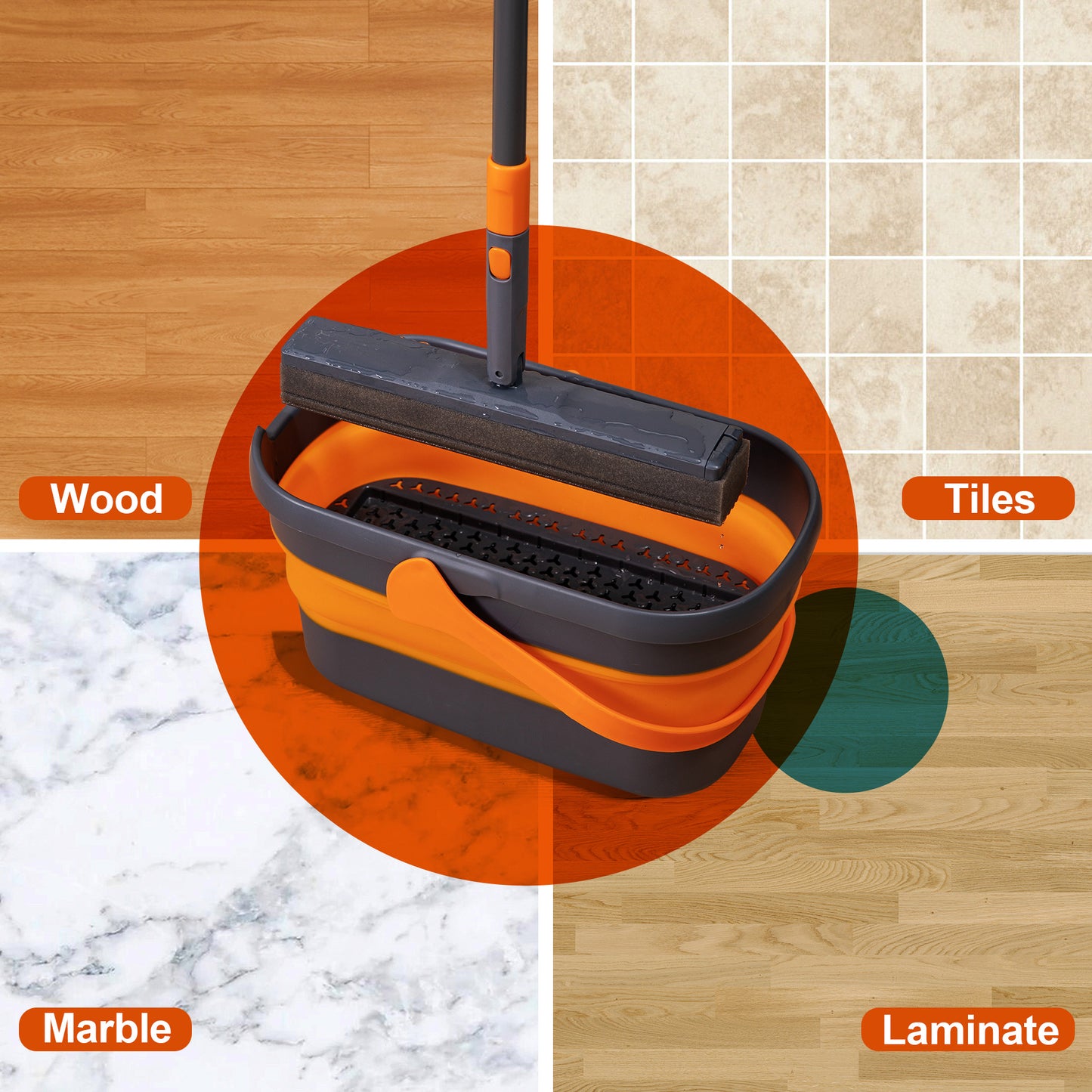 Collapsible Mop & Bucket