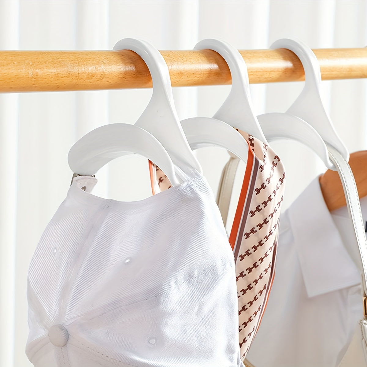 10-Pack Heavy-Duty Purse Hooks – Elegant Anti-Slip Closet Hangers for Bags, Scarves, Hats & More