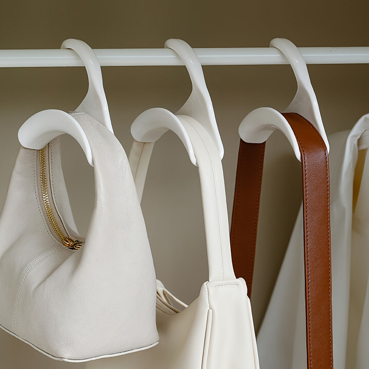 10-Pack Heavy-Duty Purse Hooks – Elegant Anti-Slip Closet Hangers for Bags, Scarves, Hats & More