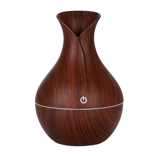 LED Ultrasonic Essential Oil Diffuser & Humidifier – Aromatherapy Air Purifier with Vase Design, Candle Holder & Smoke Fountain Effect for Home, Yoga, and Living Room Décor